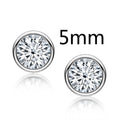 Celestial Sparkle™ | Personalized 925 Sterling Silver Moissanite Studs (0.5–2 Carat)