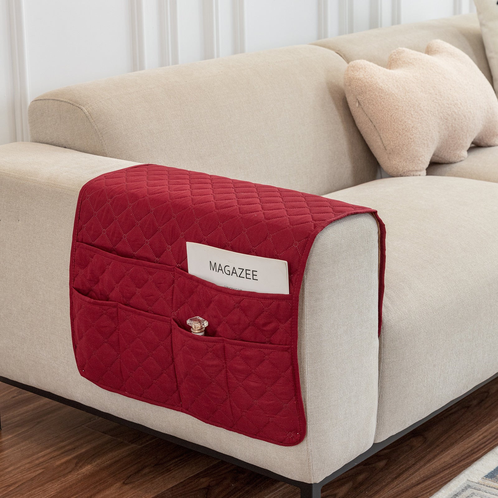 With Storage Pocket Sofa Hand Towel Magazine Management Bag