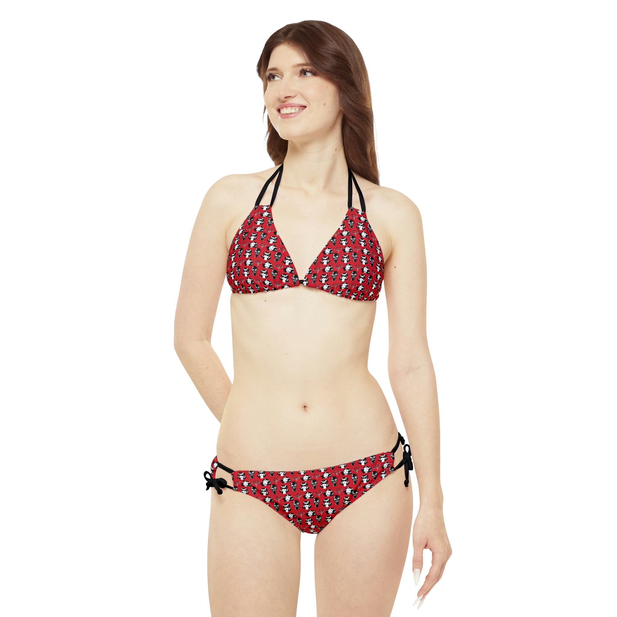 BDSM Gag Kink Strappy Bikini Set