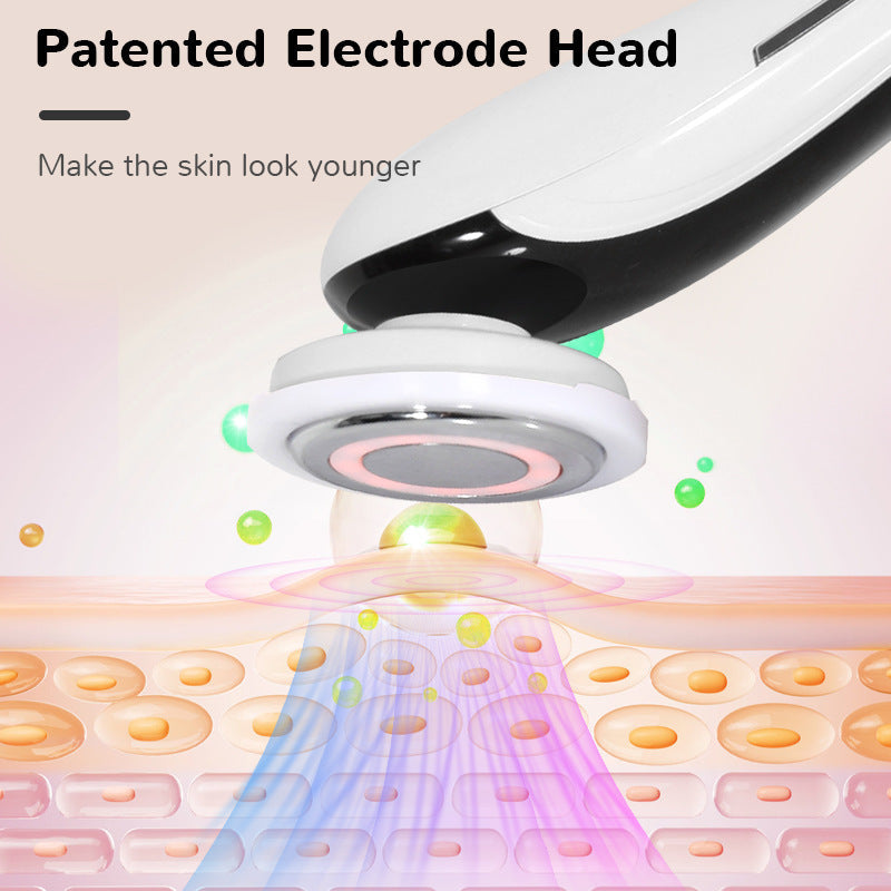 Red And Blue Light Multifunctional Household Portable Face Lifting Inductive Therapeutical Instrument