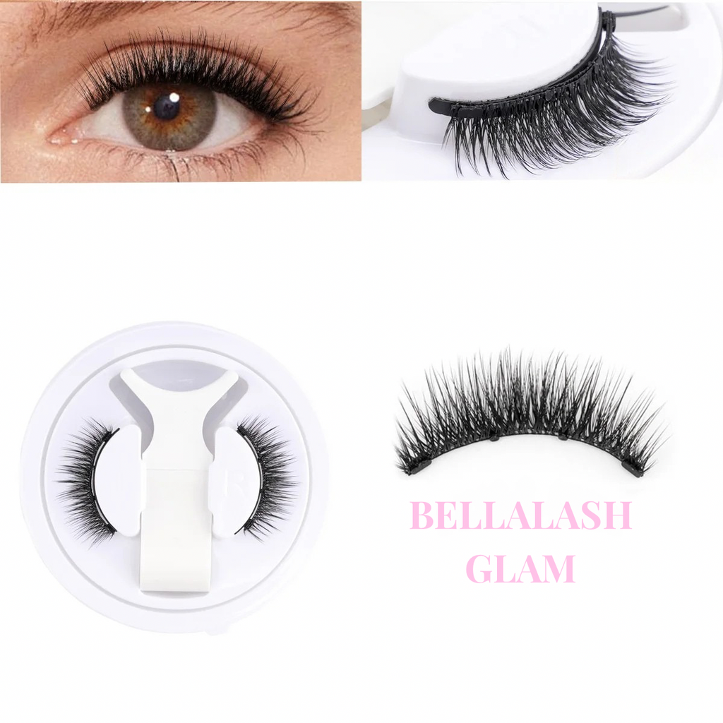 2 Pairs Magnetic Eyelash Natural Look Reusable Magnetic Eyelash Set with Applicator No Glue Needed
