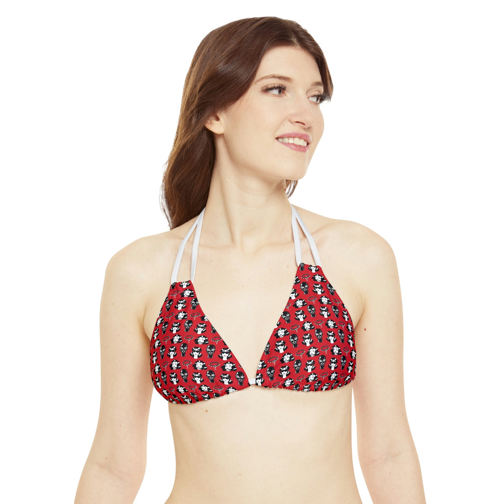 BDSM Gag Kink Strappy Bikini Set