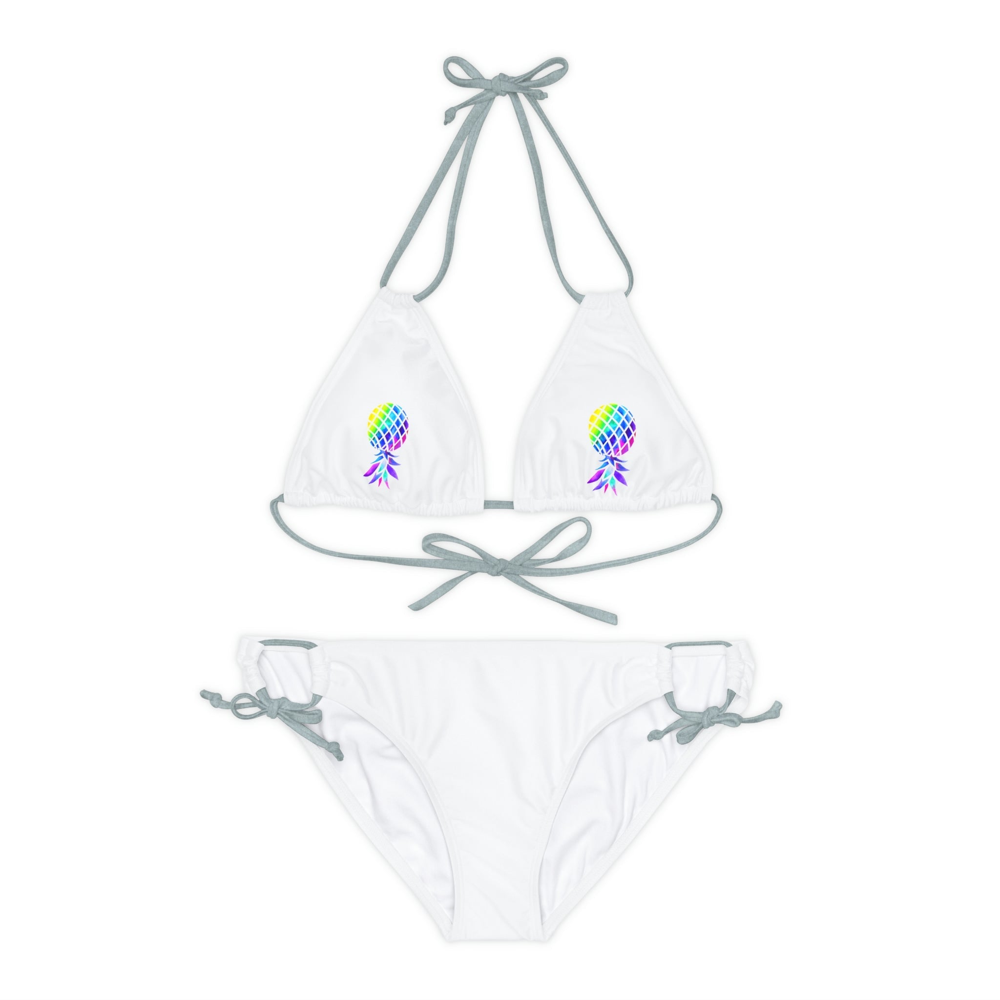 Upside down Pineapple Strappy Bikini Set