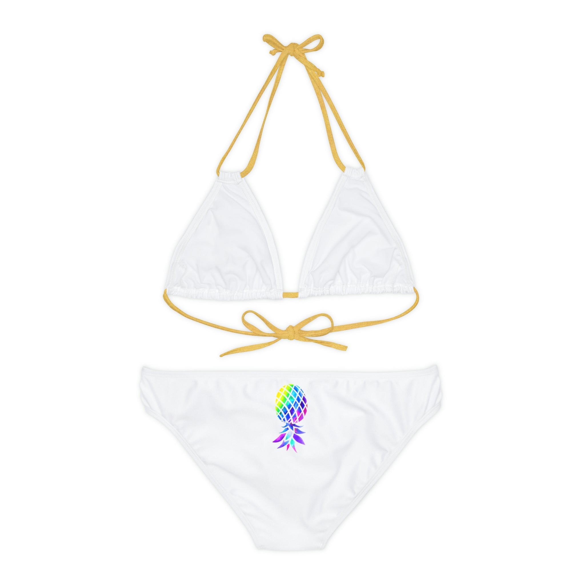 Upside down Pineapple Strappy Bikini Set