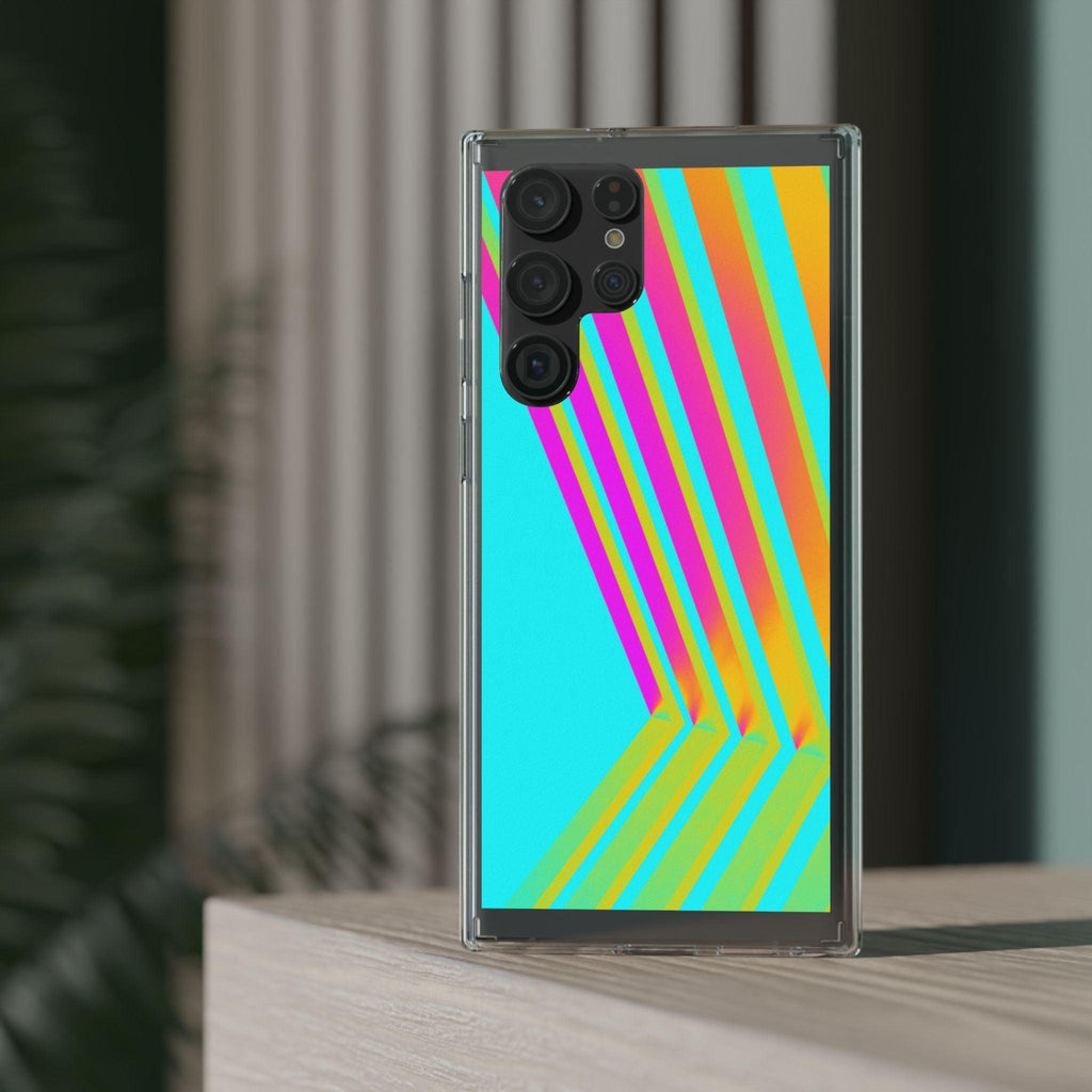 Abstract Pattern With Vibrant Color Clear Cases