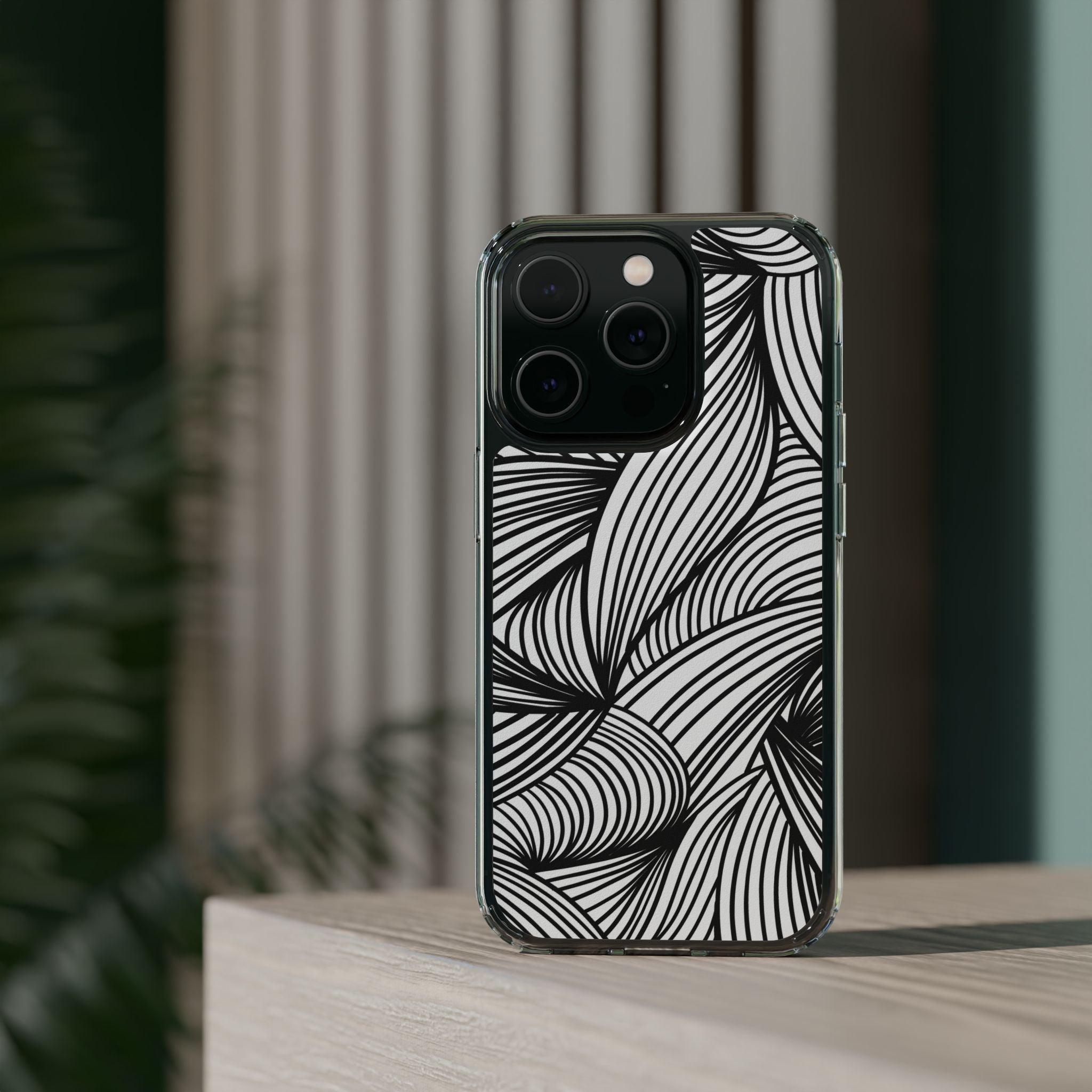 Black and White Illusion Clear Cases