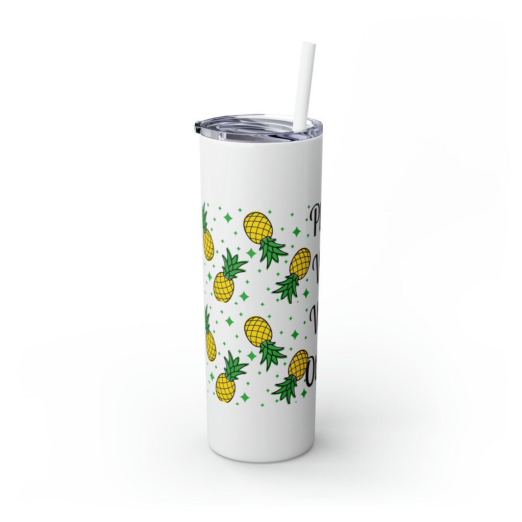 Plays Well With Others Skinny Tumbler with Straw, 20oz