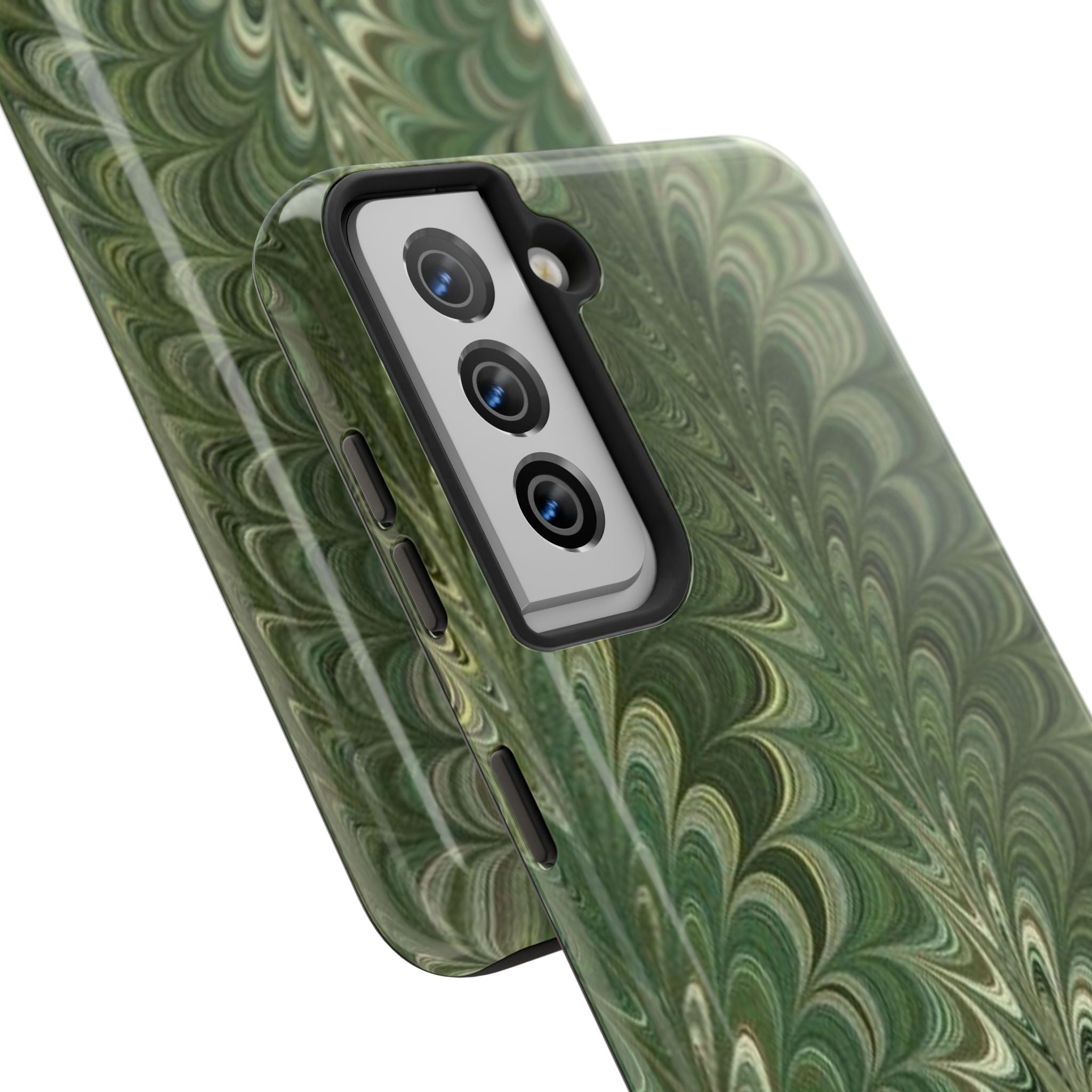 Deep Green Marble Italian Durable Phone Case
