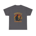 Nashville Tennessee Guitar Silhouette Tee — Retro Sunset Country Music T-Shirt