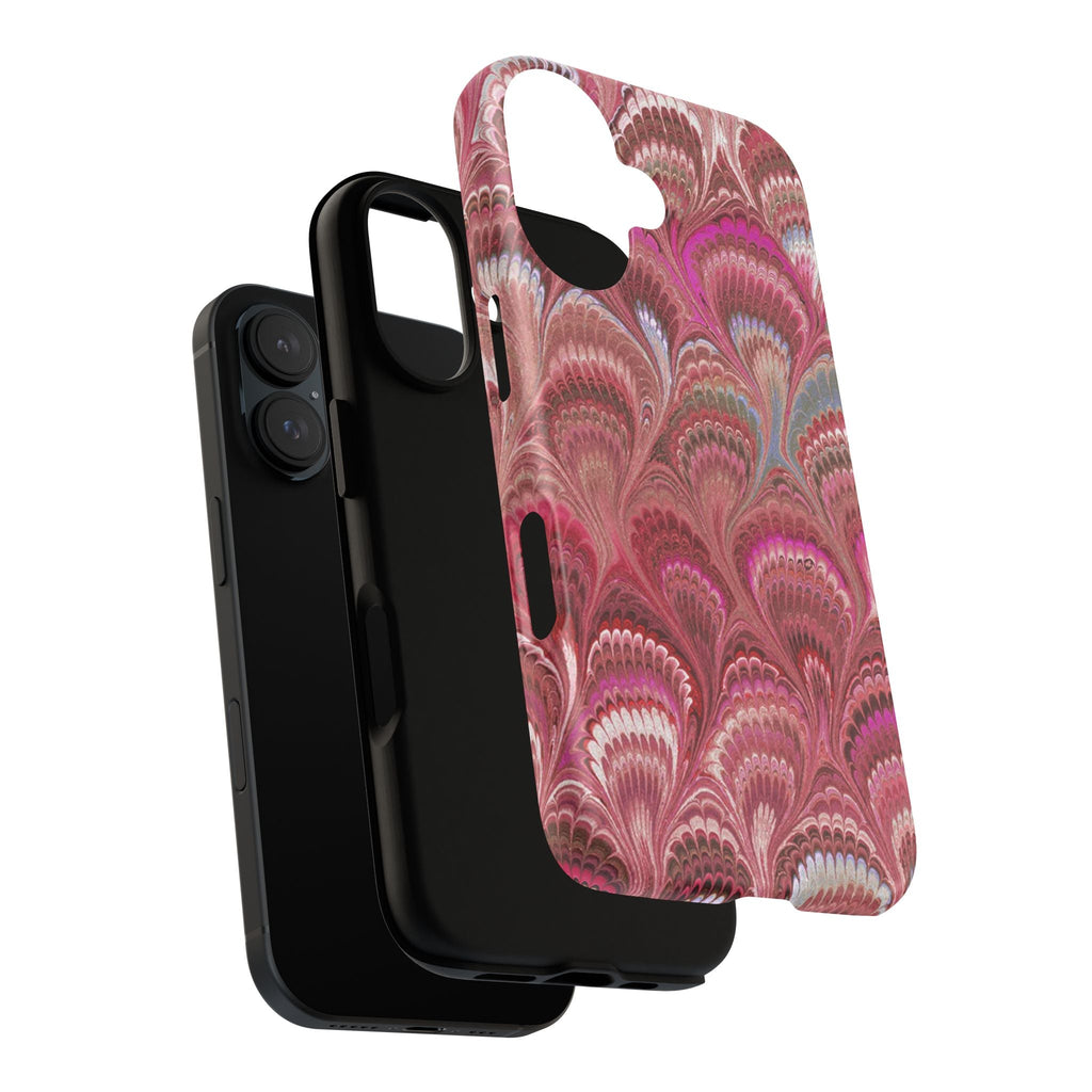 Shades of Pink Marbled Phone Case —  Dual Layer - Tough Protective Phone Cover