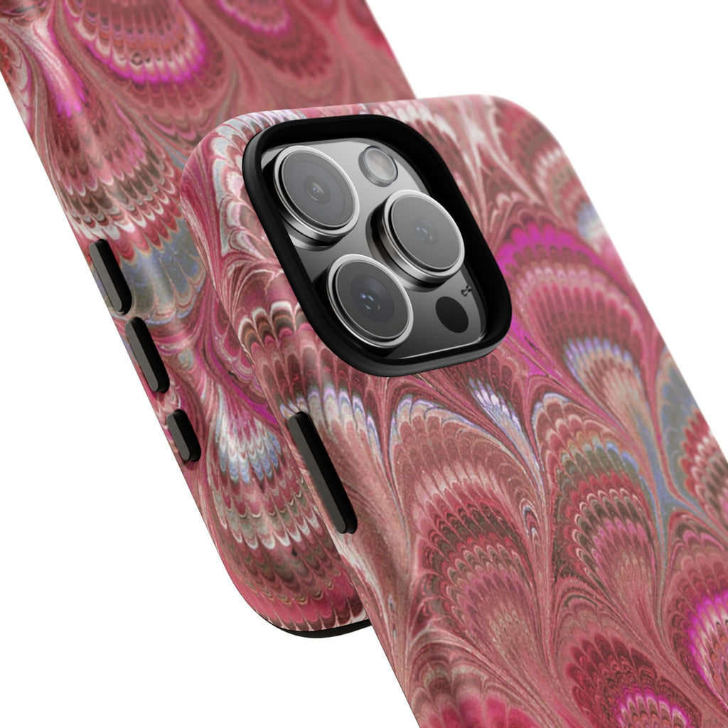 Shades of Pink Marbled Phone Case —  Dual Layer - Tough Protective Phone Cover