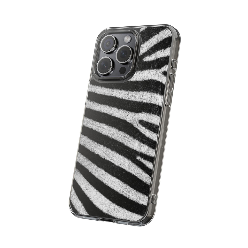 Clear Cases Black and White Zebra Stripes