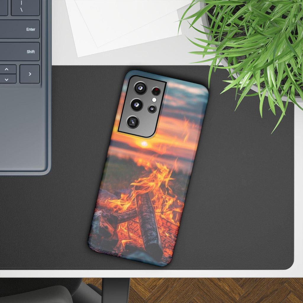 Woodland Fire Phone Case – Warmth of Nature’s Blaze on Your Device