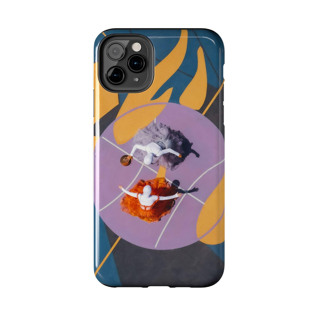 Two Womens Play basket ball Tough Phone Cases