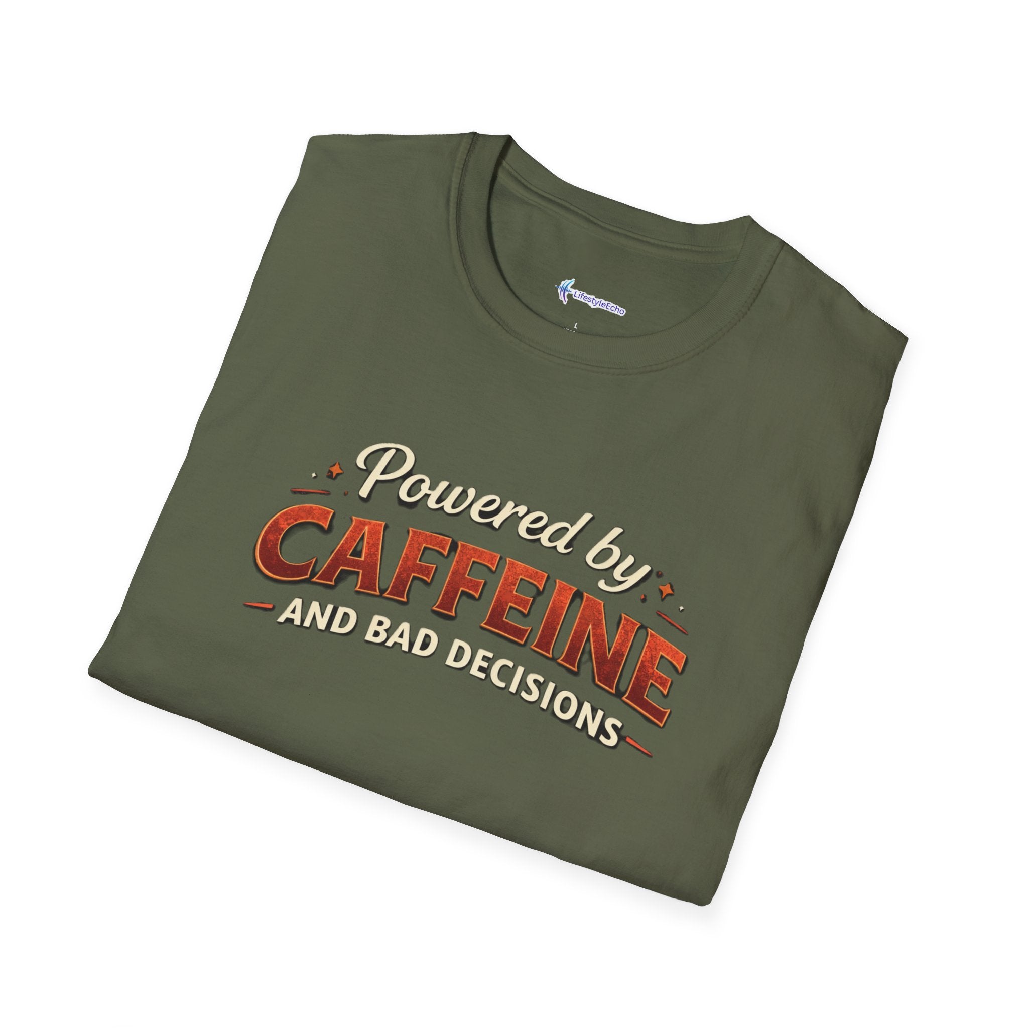 Powered by Caffeine and Bad Decisions T-Shirt