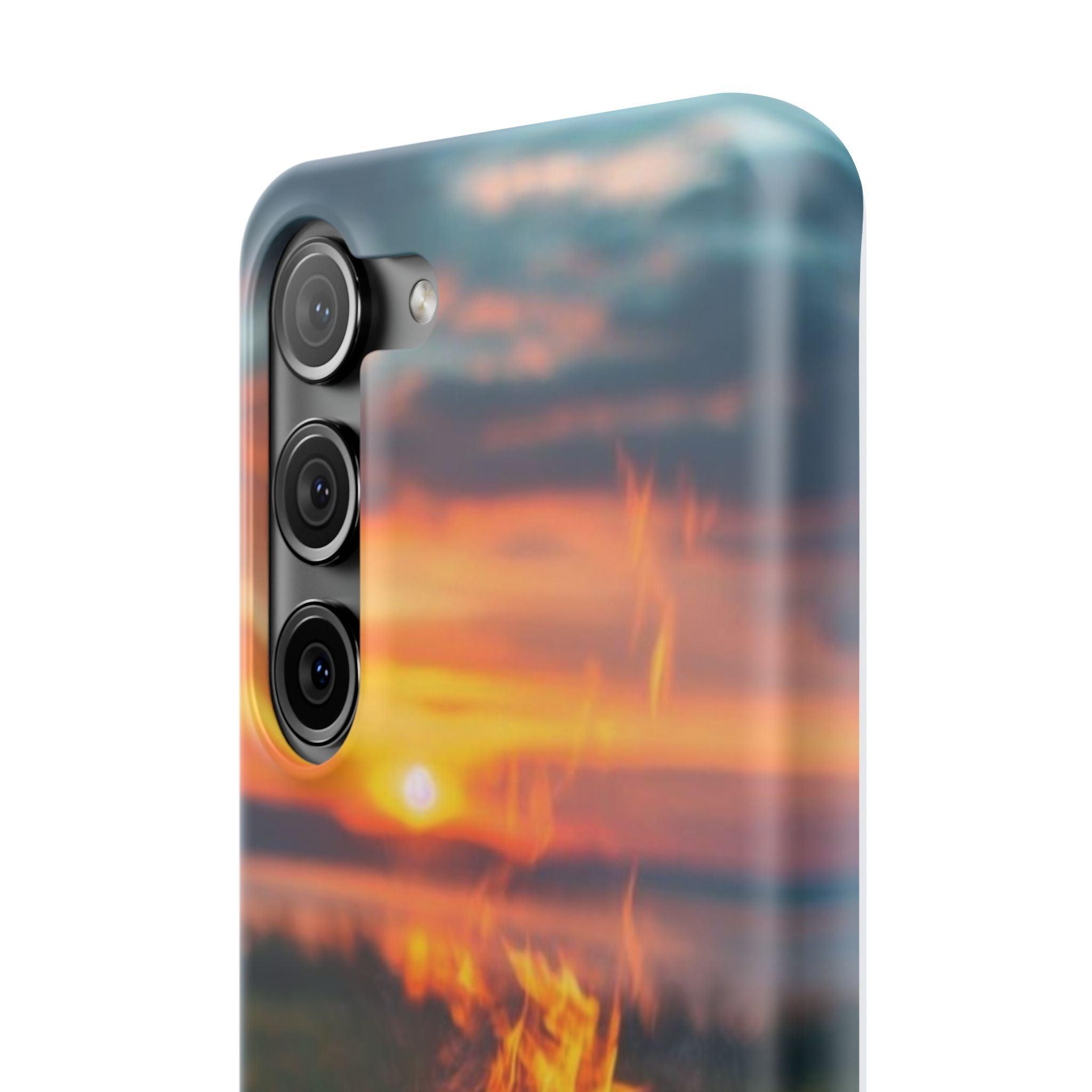 Woodland Fire Phone Case – Warmth of Nature’s Blaze on Your Device