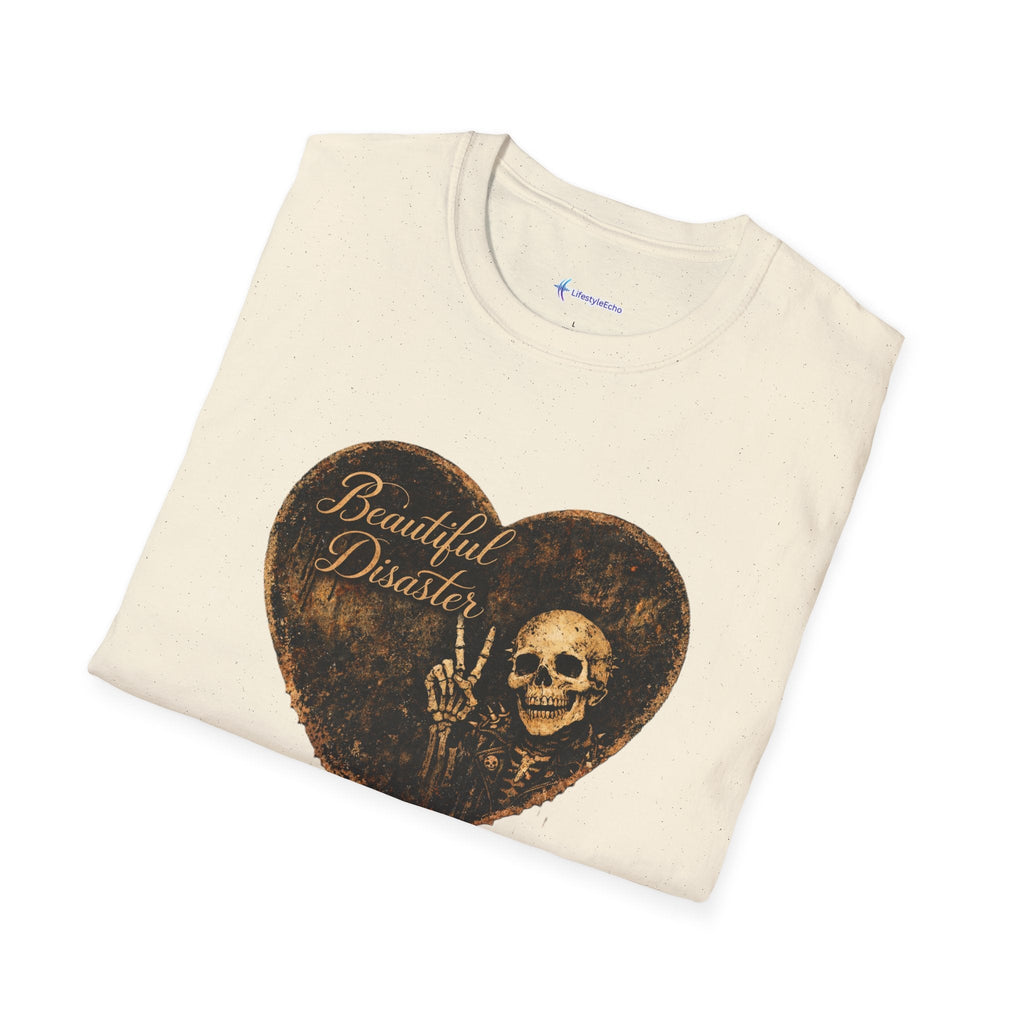 Beautiful Disaster Heart T-Shirt — Heart Graphic 'Beautiful Disaster' Tee