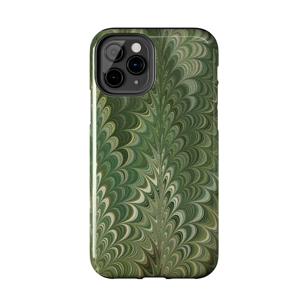 Deep Green Marble Italian Durable Phone Case