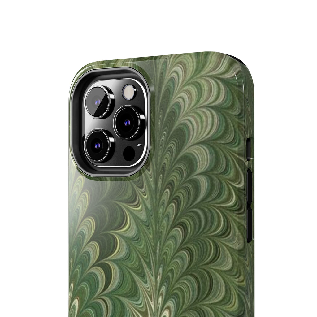 Deep Green Marble Italian Durable Phone Case