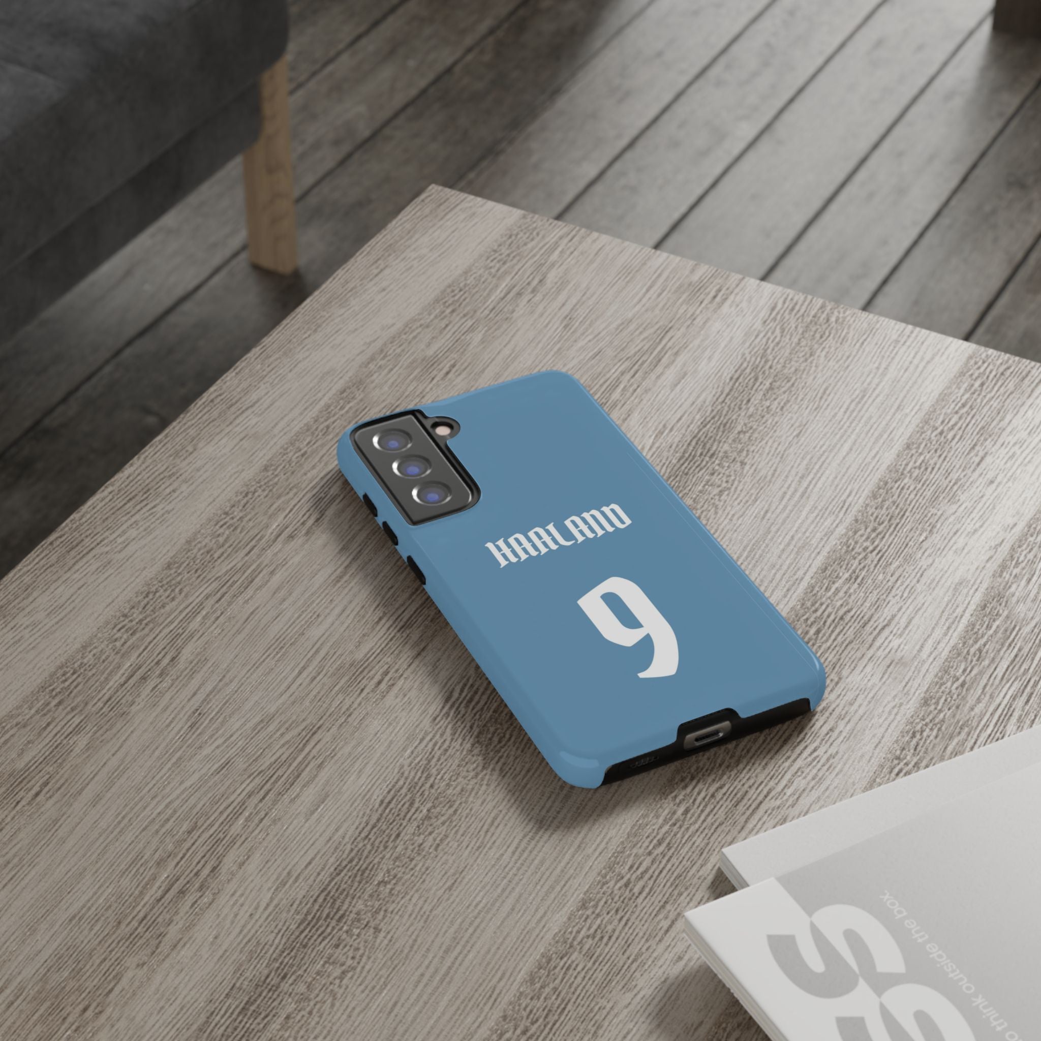 Erling Haaland PowerStrike – Rugged Dual-Layer Protection & Slim Profile | Compatible with iPhone 8 to 16 Pro Max & Samsung Galaxy S10 to S25 Ultra