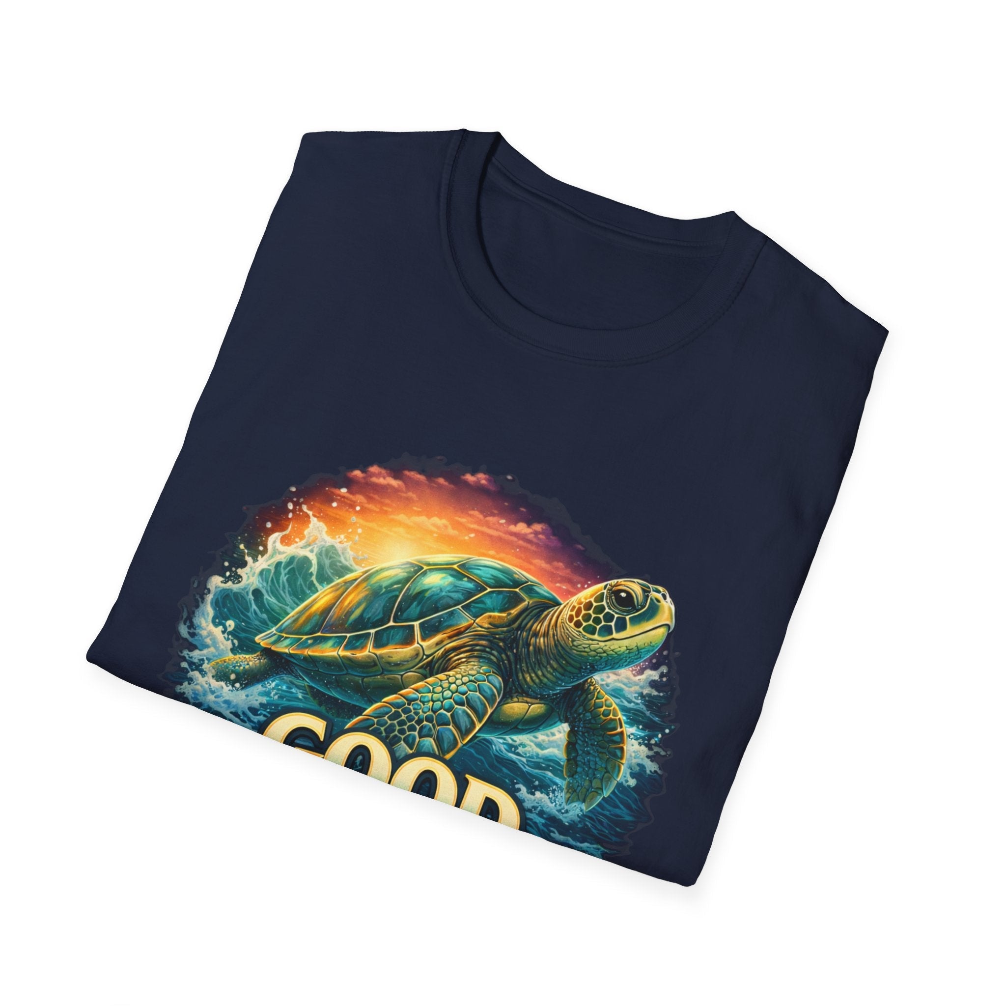Sea Turtle 'Good Vibes' T-Shirt — Coastal Summer Surf Tee
