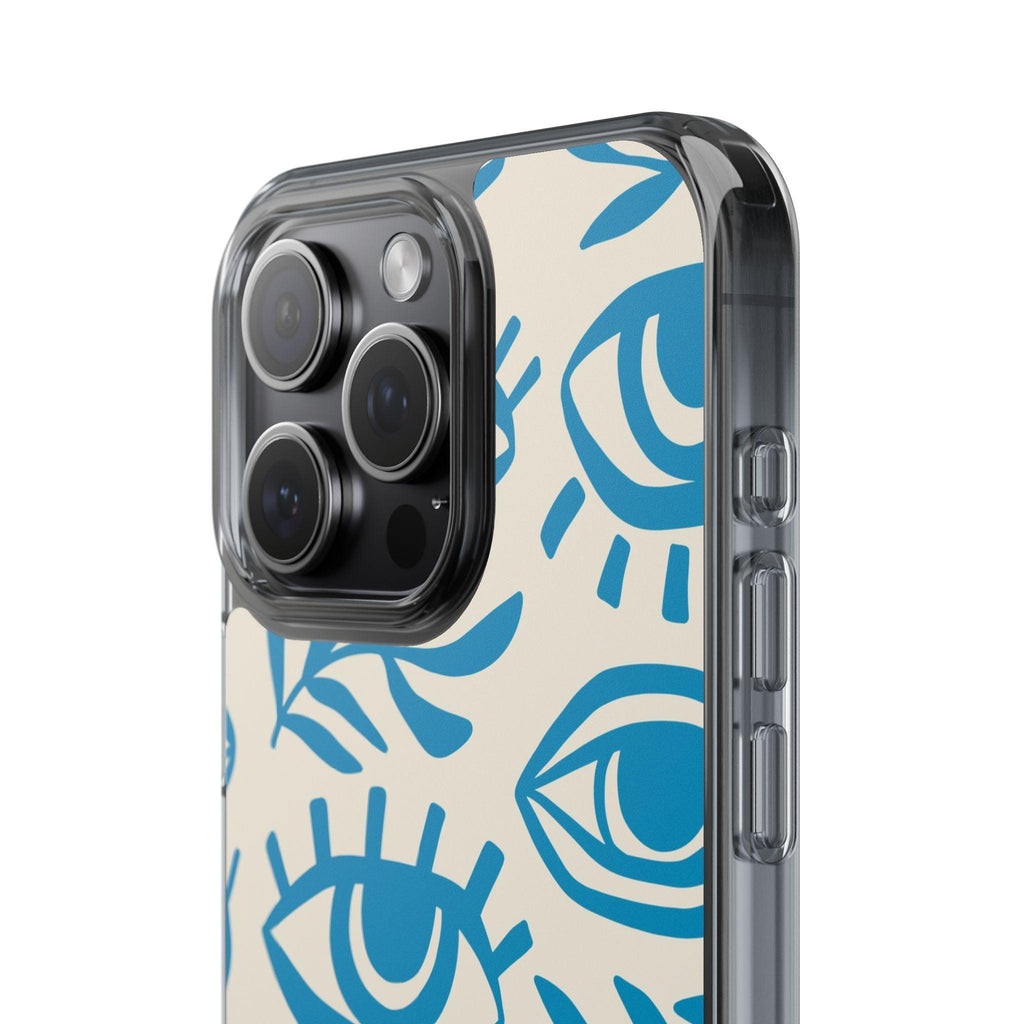 Eyes And Leaves  Pattern Clear Cases