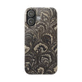 Black Italian Marble Design Slim iPhone 17 + all models Phone Cases