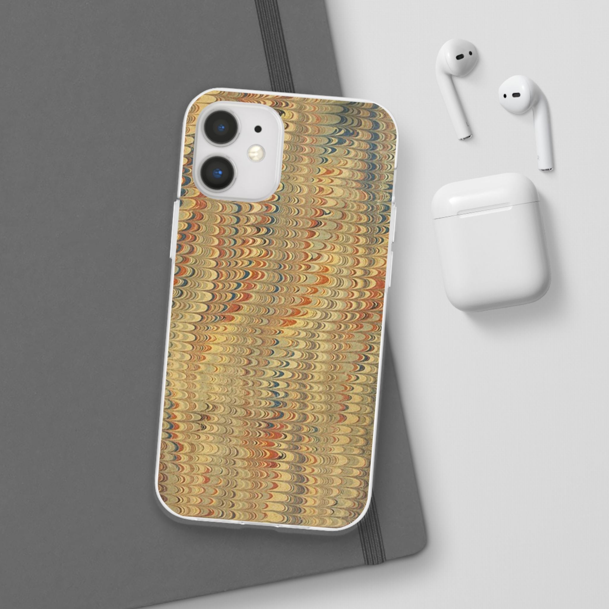 Golden Fall Neutrals Italian Marbled Design Stylish Phone Cases