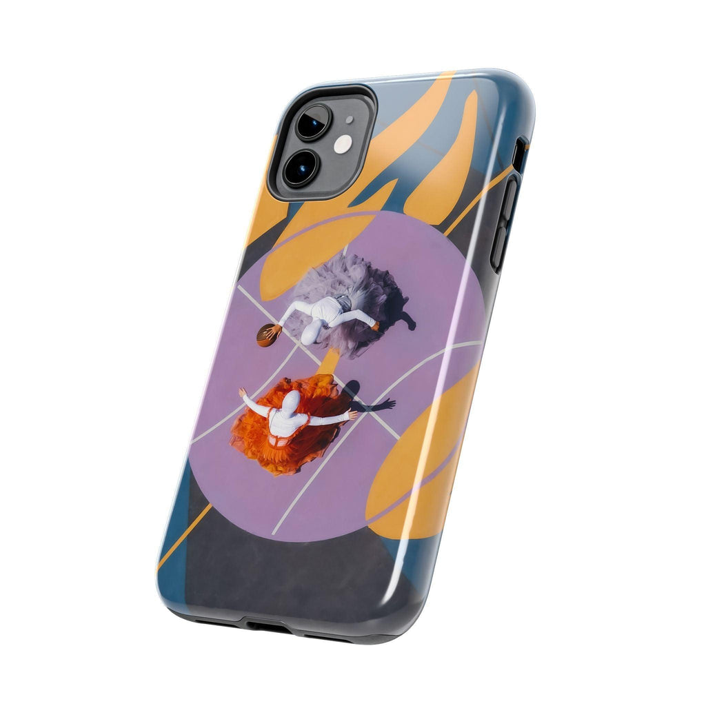 Two Womens Play basket ball Tough Phone Cases