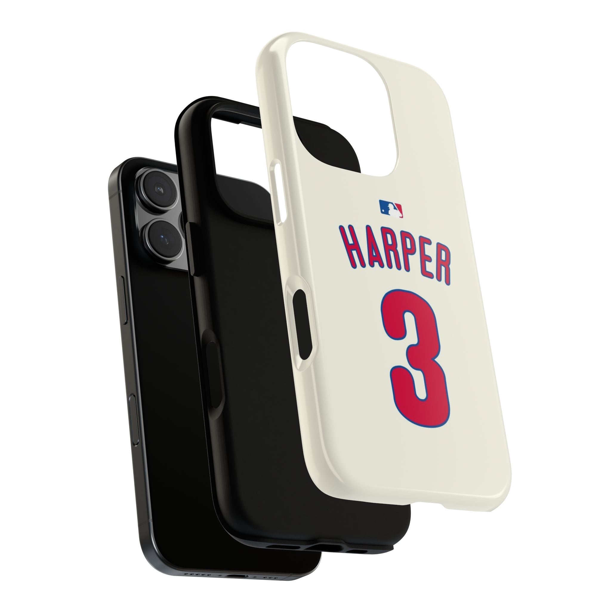 Bryce Harper PowerGrip – Dual-Layer Defense & Slim Fit | Compatible with iPhone 8 to 16 Pro Max & Samsung Galaxy S10 to S25 Ultra