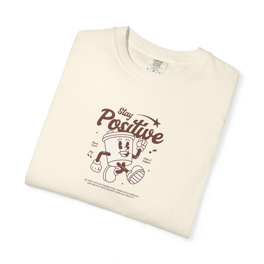 Think Positive Cotton Tee - Inspirational Unisex Comfort - DipaliZ