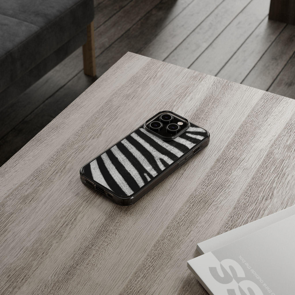 Clear Cases Black and White Zebra Stripes