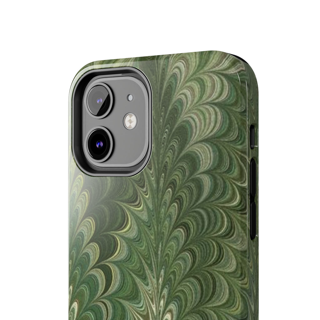 Deep Green Marble Italian Durable Phone Case