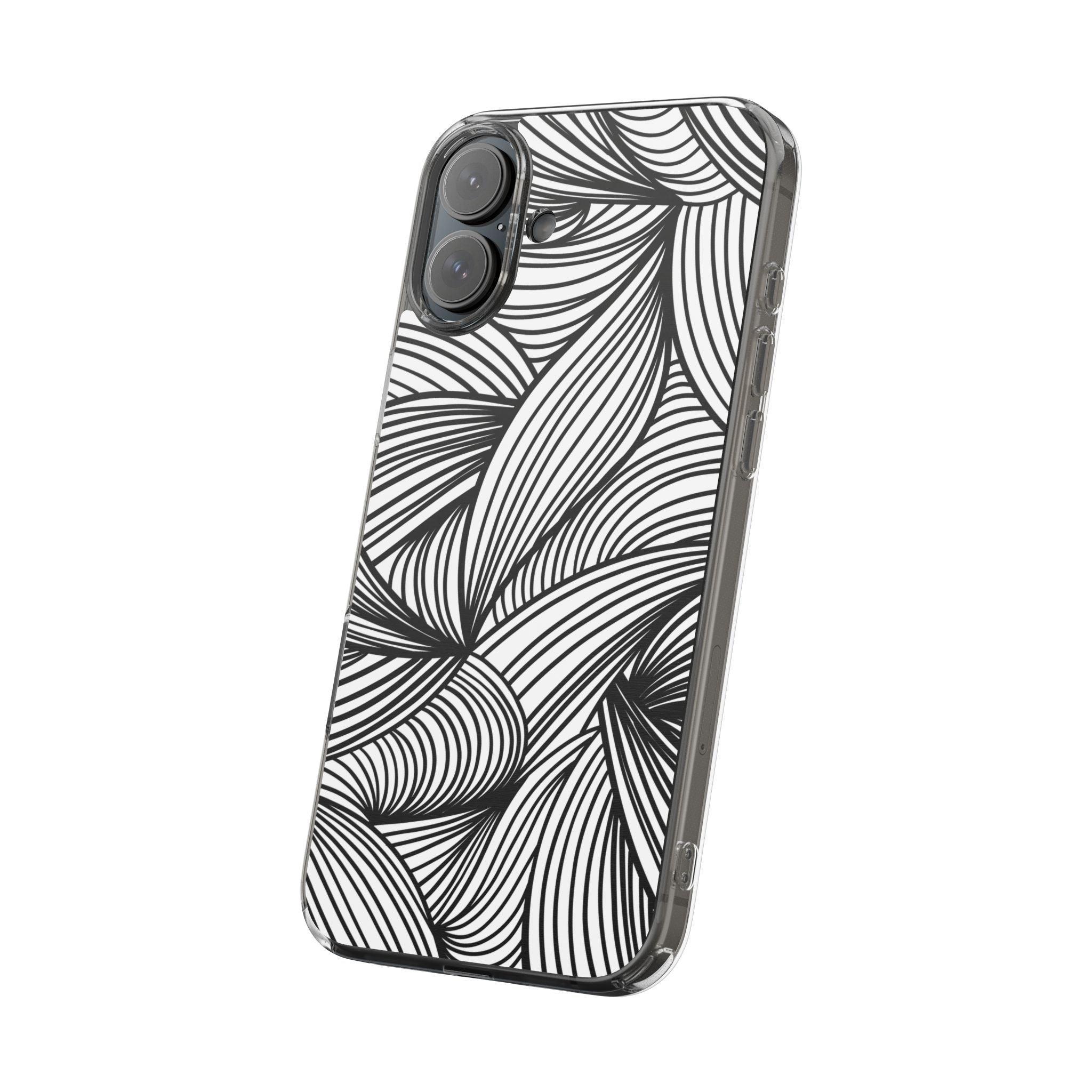 Black and White Illusion Clear Cases