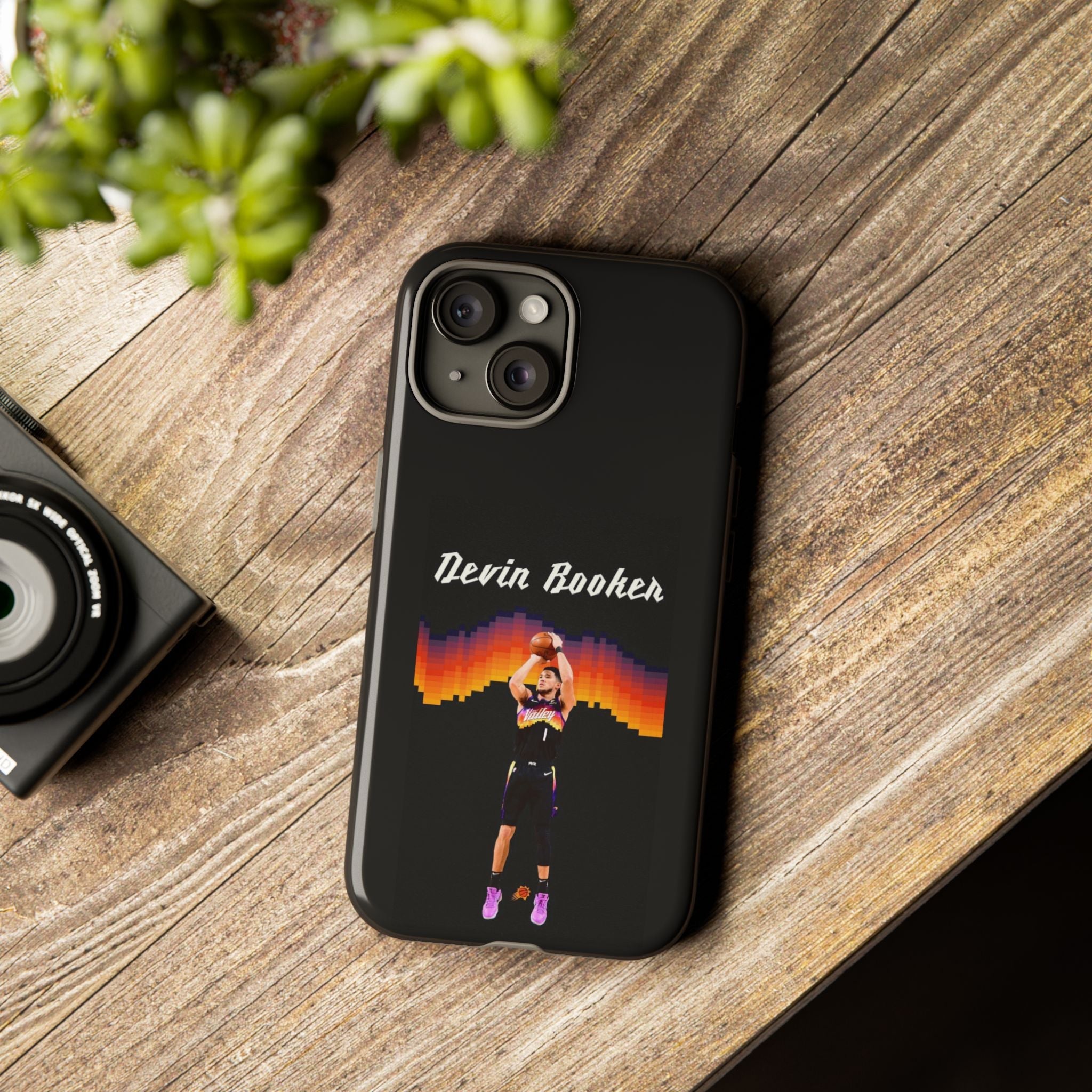 Devin Booker Precision Blaze Series – Dual-Layer ShockGuard Protection | Fits iPhone 8–16 Pro Max & Samsung Galaxy S10–S25 Ultra