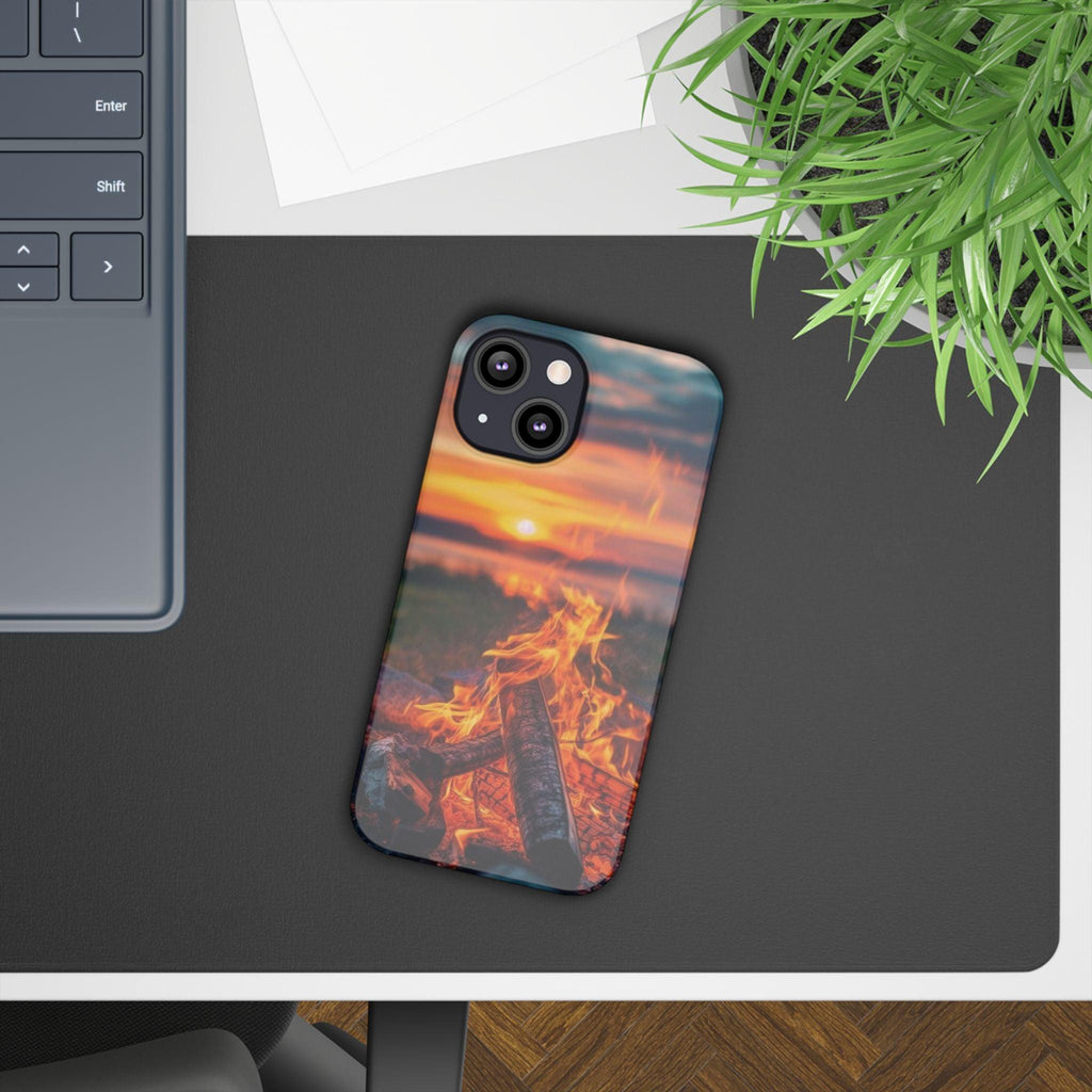 Woodland Fire Phone Case – Warmth of Nature’s Blaze on Your Device
