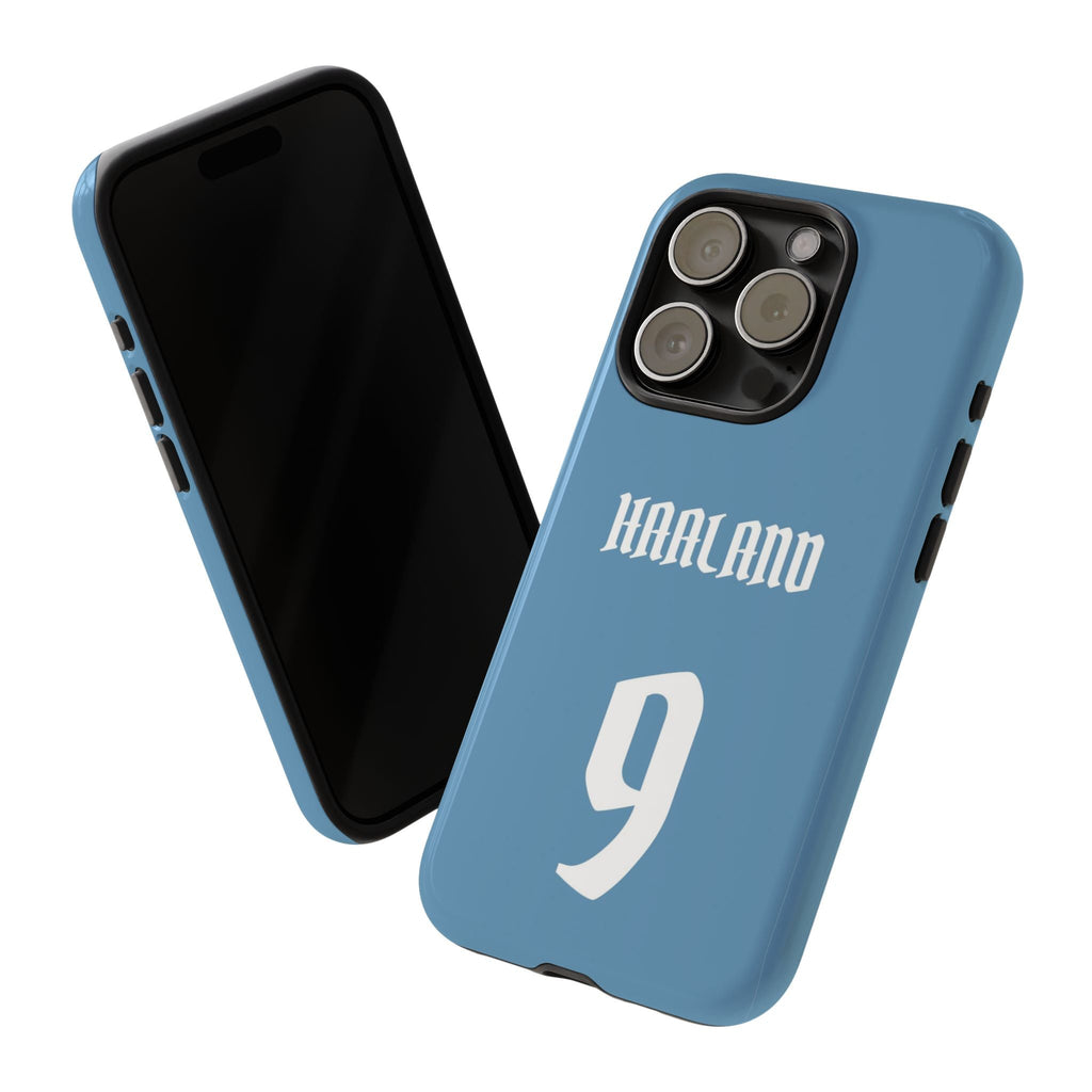 Erling Haaland PowerStrike – Rugged Dual-Layer Protection & Slim Profile | Compatible with iPhone 8 to 16 Pro Max & Samsung Galaxy S10 to S25 Ultra