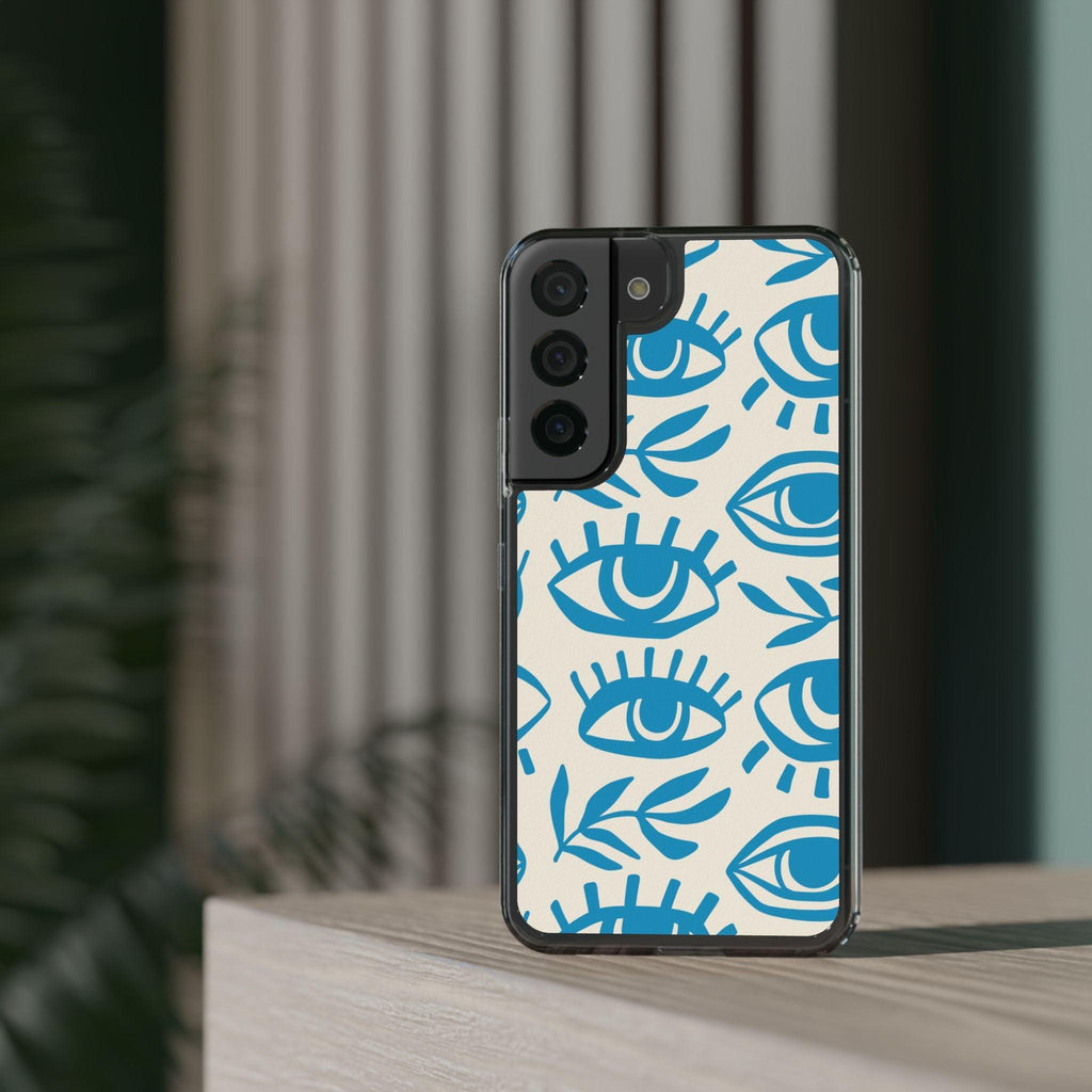 Eyes And Leaves  Pattern Clear Cases