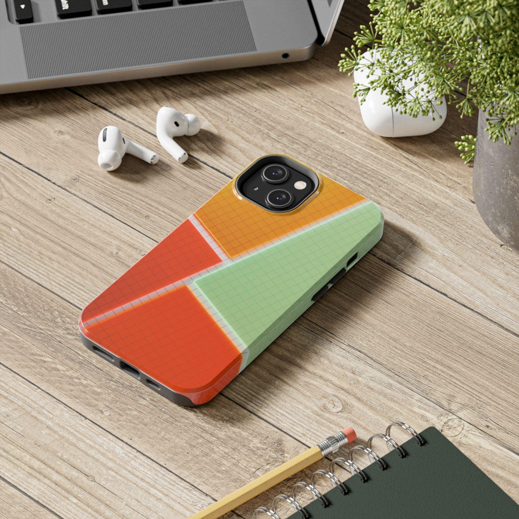 Four Colors Blocks With Shades Tough Phone Cases