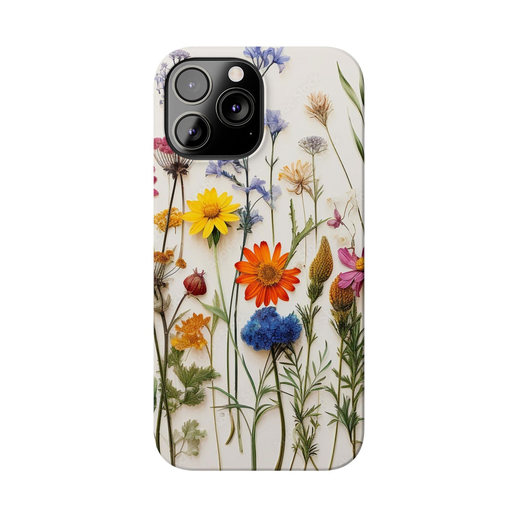 Floral Phone Cases, Pressed Flowers Design, iPhone 17 Case, Botanical Phone Accessories