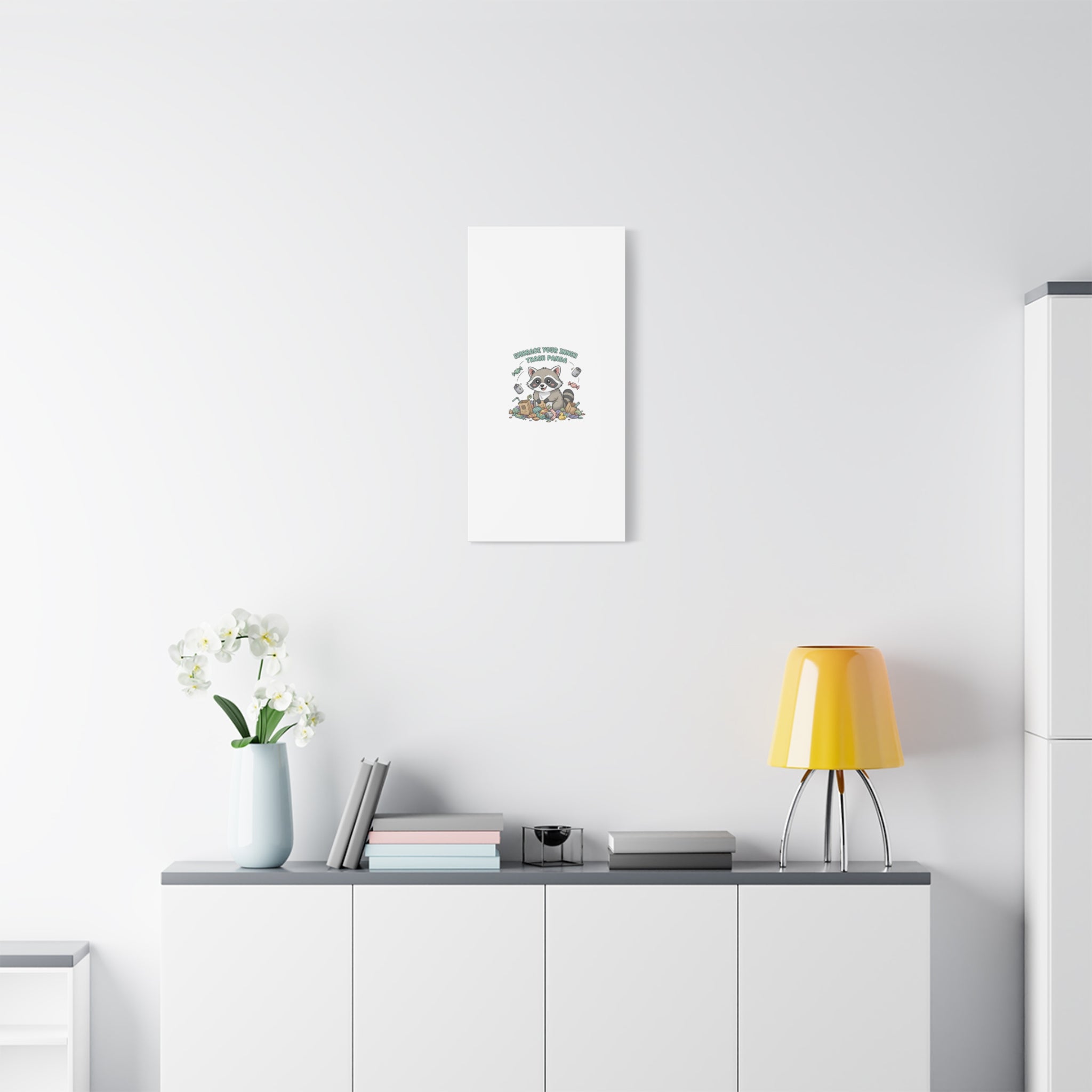 Embrace Your Inner Trash Panda Canvas | Matte Stretched Wall Art, Trash Animal Joy