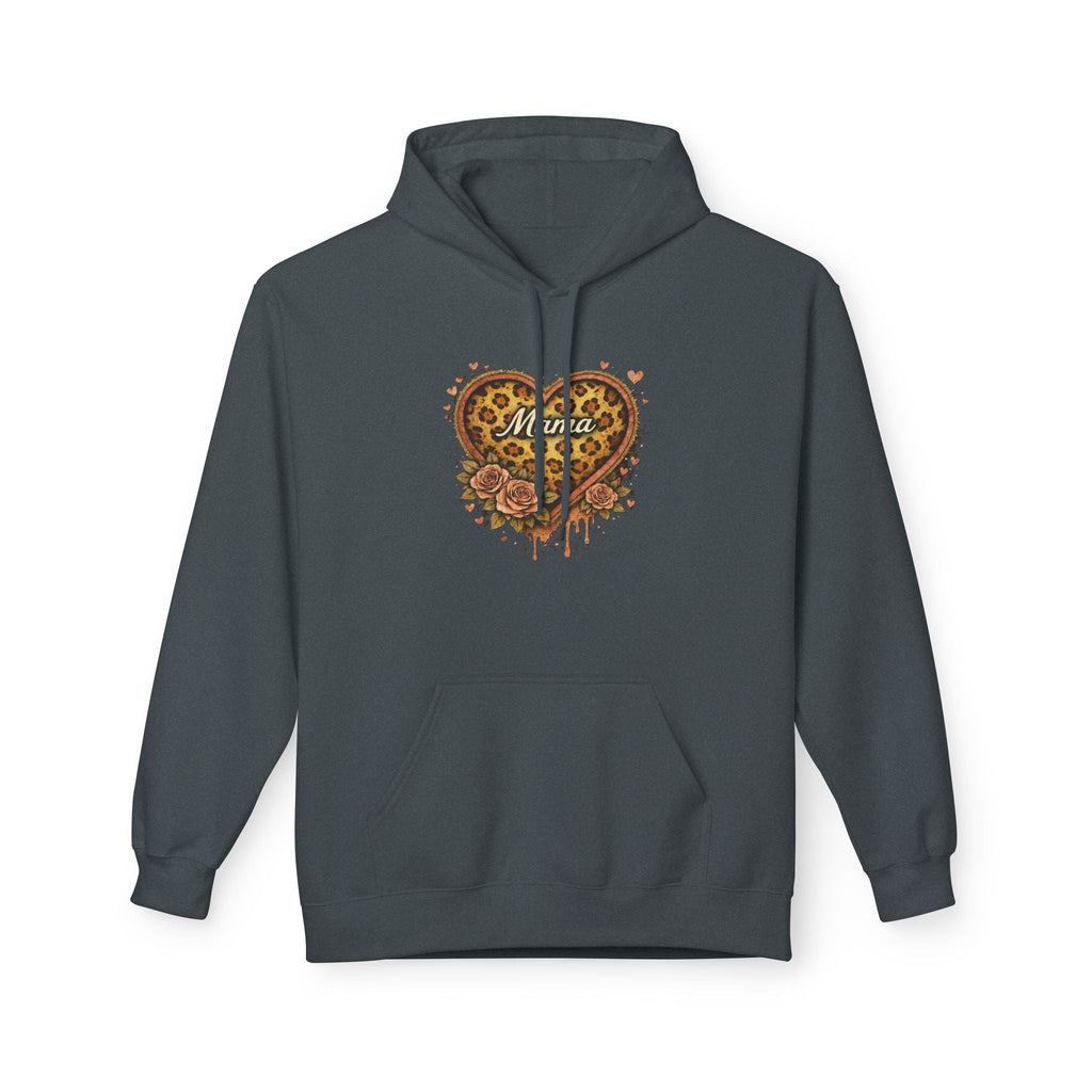 Leopard Heart Hoodie — Floral Animal Print Pullover