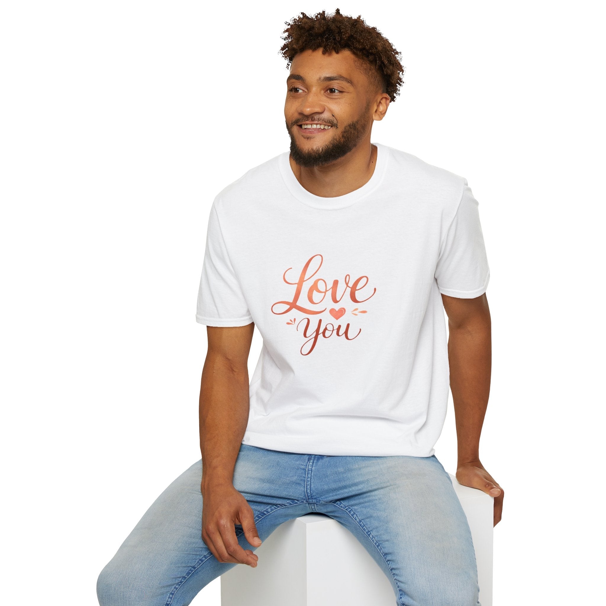 Love You T‑Shirt – Script Valentine Graphic Tee