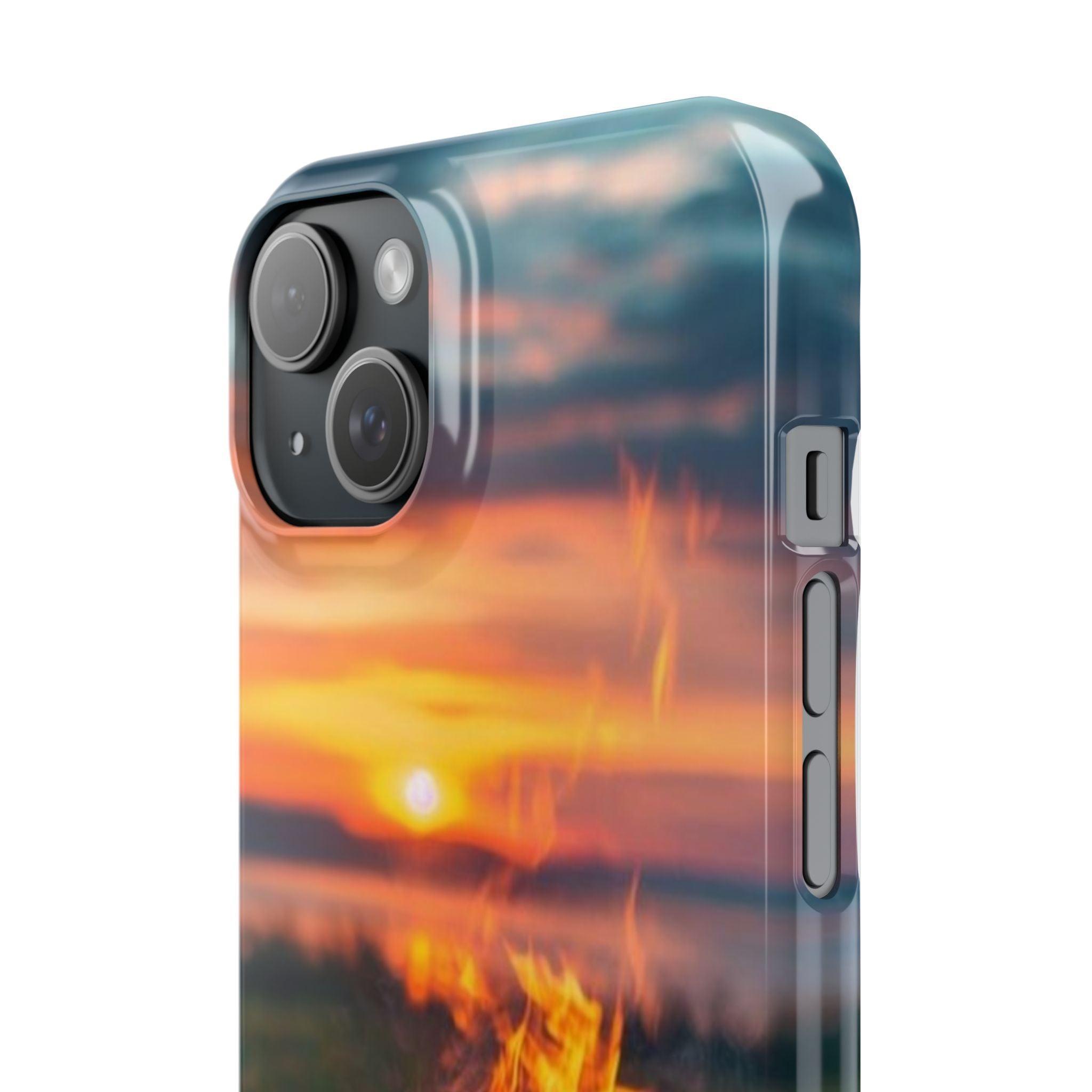 Woodland Fire Phone Case – Warmth of Nature’s Blaze on Your Device