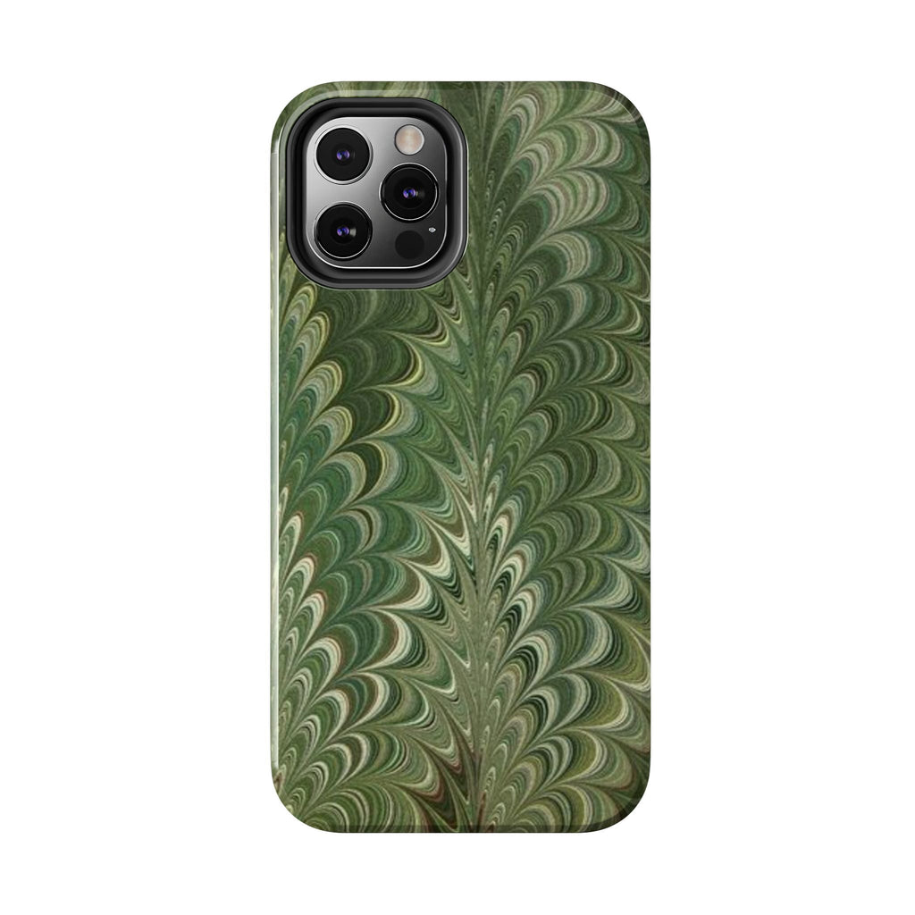 Deep Green Marble Italian Durable Phone Case