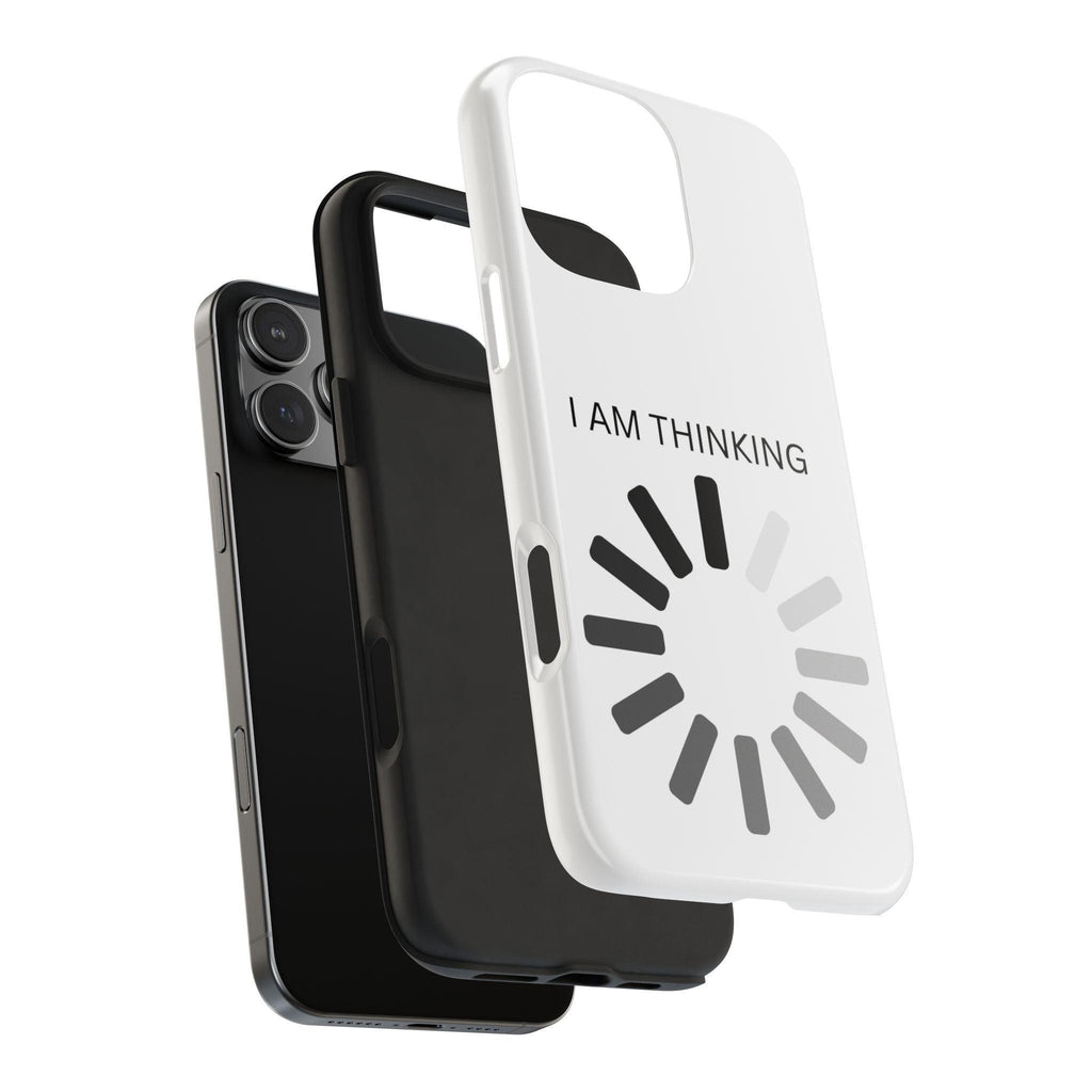 I Am Thinking To Much Text Printed Tough Phone Cases