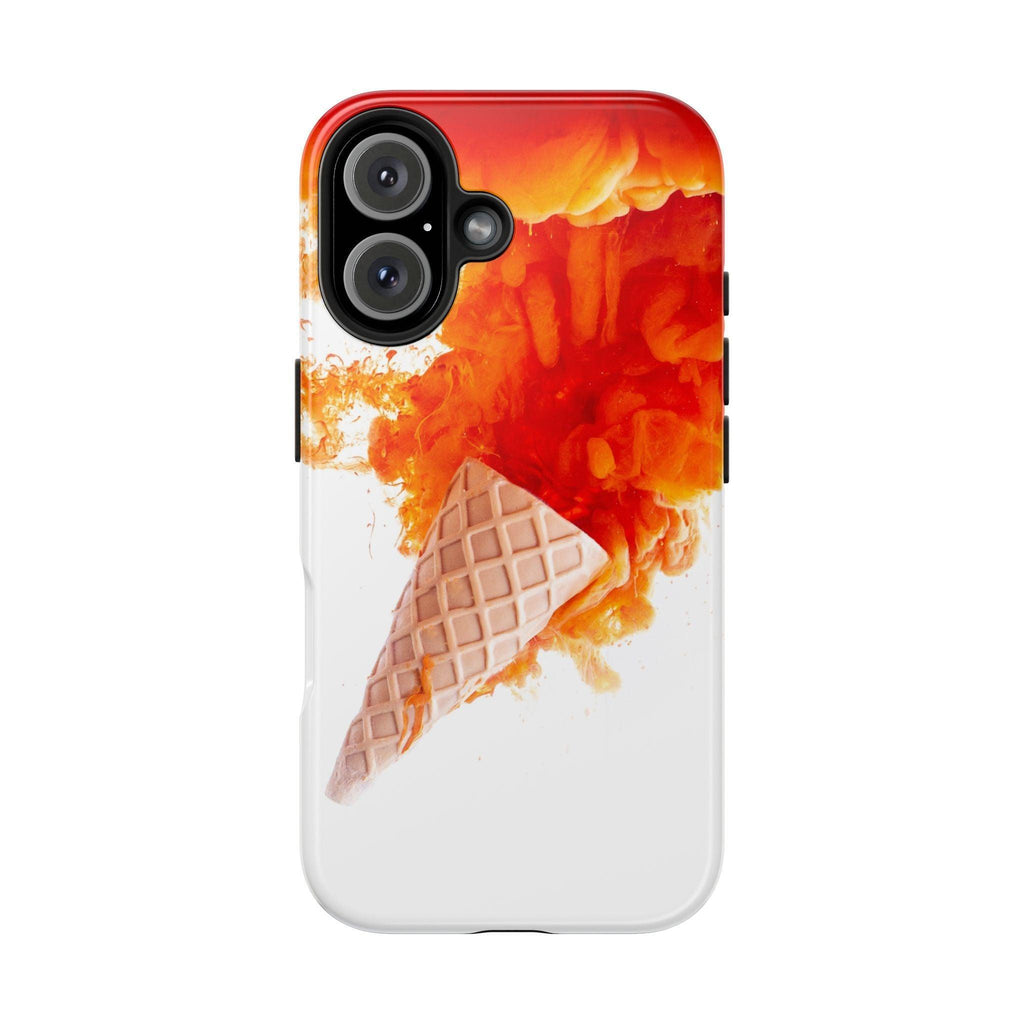Ice Cream With Flame Of Colors Tough Phone Cases