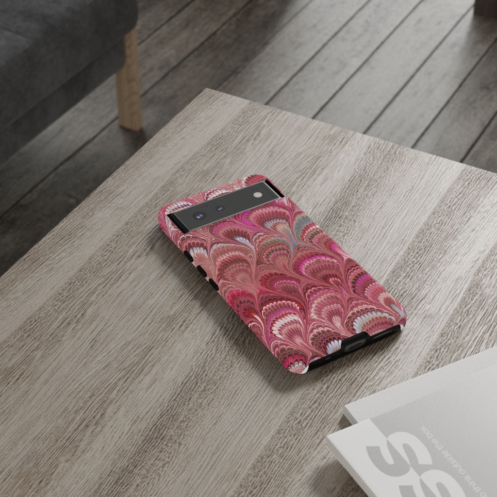 Shades of Pink Marbled Phone Case —  Dual Layer - Tough Protective Phone Cover