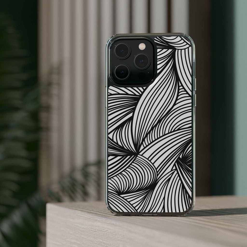 Black and White Illusion Clear Cases