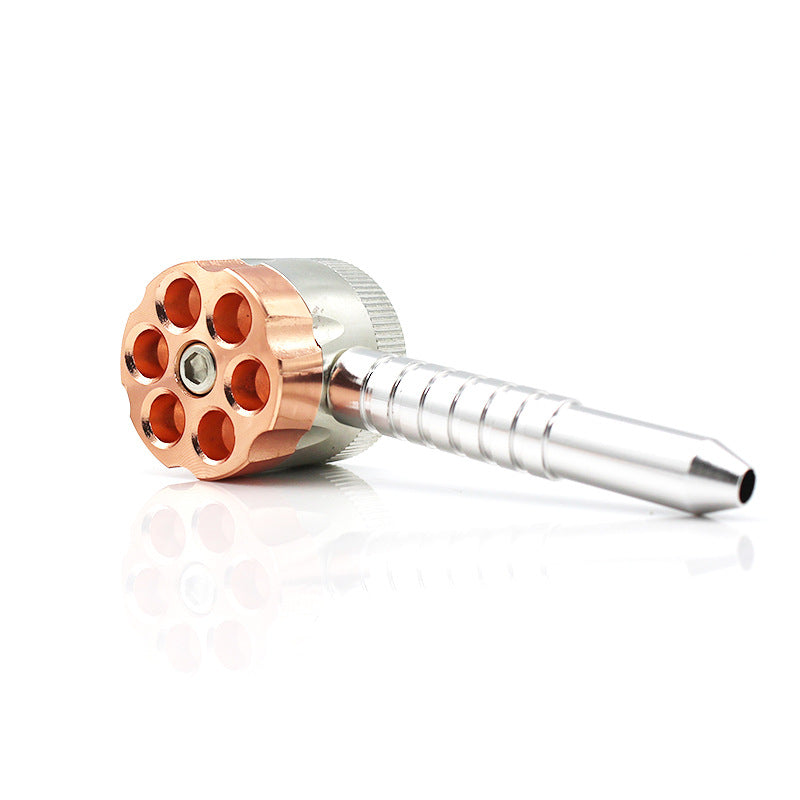 Metal bullet with smoke grinder